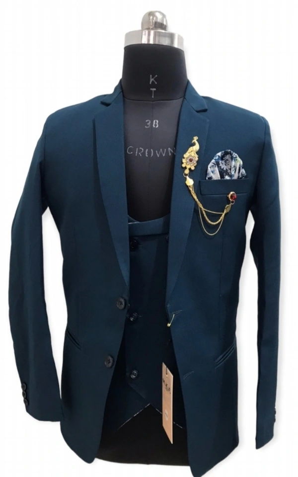 Peacock 3 Piece Suit - Venice Blue, 48