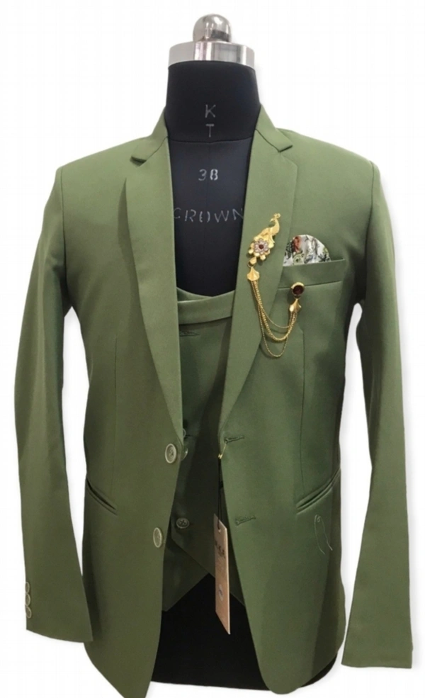 Parrot Green 3 Piece Suit - Japanese Laurel, 50