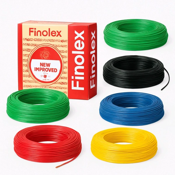 Finolex Wire 1.5 Sqmm 180 M  Red FR PVC Housing Wire. - Blue, 180 M