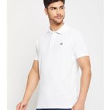UNIBERRY - White Cotton Blend Regular Fit Men's Polo T Shirt ( Pack of 1 ) ( MAA TARA MARKET ) - S, M, L, XL , 2XL , 3XL, 4XL,, WHITE