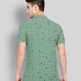 BULLMER - Green Cotton Blend Regular Fit Men's Polo T Shirt ( Pack of 1 ) (MAA TARA MARKET ) - S, M, L, XL, 2XL, 3XL, 4XL, Sea Green