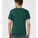 UrbanMark Men 100% Cotton Regular Fit Round Neck Half Sleeves Graphic Print T Shirt-Dark Green ( MAA TARA MARKET ) - S, L, M, XL, Crusoe