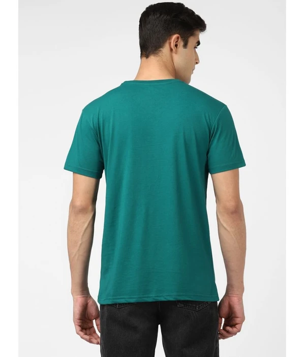 UrbanMark Men Regular Fit Round Neck Half Sleeves Graphic Print T Shirt-Green ( MAA TARA MARKET ) - S, M, L, XL, 2XL, Green Haze