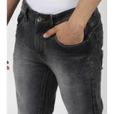 UrbanMark Men Slim  Fit Mid Rise Whisker Wash Stretchable Jeans( MAA TARA MARKET ) - 28, 30, 32 , 34, 36, Fuscous Gray