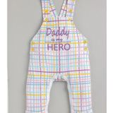 SWEETIE PIE - White Cotton Baby Boy Dungaree Sets ( Pack of 1 ) ( maa tara market ) - size -2-6 month, 6-12 month, 12-18 month, 18-24 month