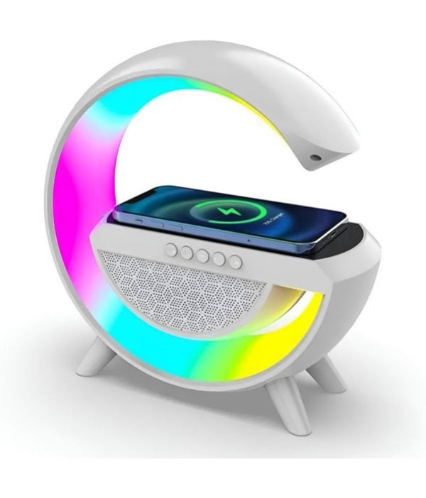 VEhop Wireless Charger 5 W Bluetooth Speaker Bluetooth v5.0 with USB,SD card Slot,Aux Playback Time 7 hrs White ( MAA TARA MARKET ) - WHITE