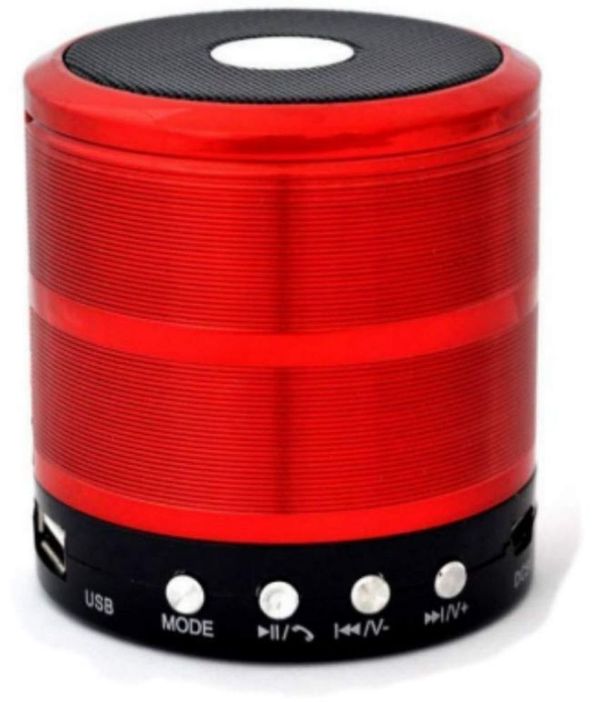 Neo WS-887 WIRELESS Bluetooth Speaker Red ( MAA TARA MARKET ) - RED