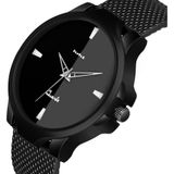 HMXT - Black Silicon Analog Men's Watch ( MAA TARA MARKET ) - BLACK
