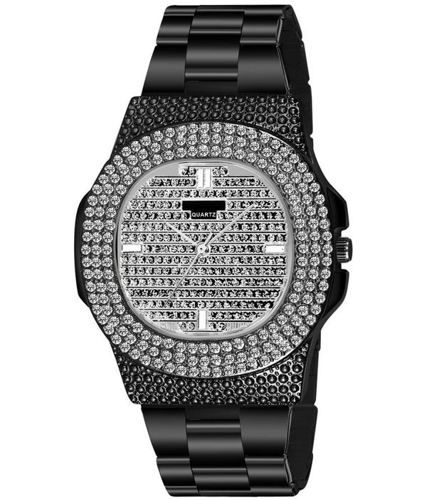 Hala - Black Stainless Steel Analog Men's Watch ( maa tara market ) - black