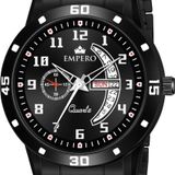 EMPERO - Black Stainless Steel Analog Men's Watch ( maa tara market ) - black