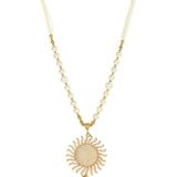 PUJVI - Gold Alloy Necklace Set ( Pack of 1 ) ( maa tara market ) - GOLD
