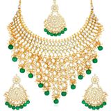 Sukkhi - Multicolor Alloy Necklace Set ( Pack of 1 ) ( maa tara market ) - green