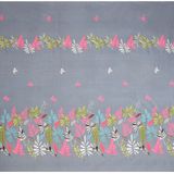 Apala Microfiber Floral King Size Bedsheet With 2 Pillow Covers - Grey ( maa tara market ) - grey