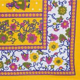 HOMETALES - Yellow Cotton Single Bedsheet with 1 Pillow Cover( maa tara market ) - yellow