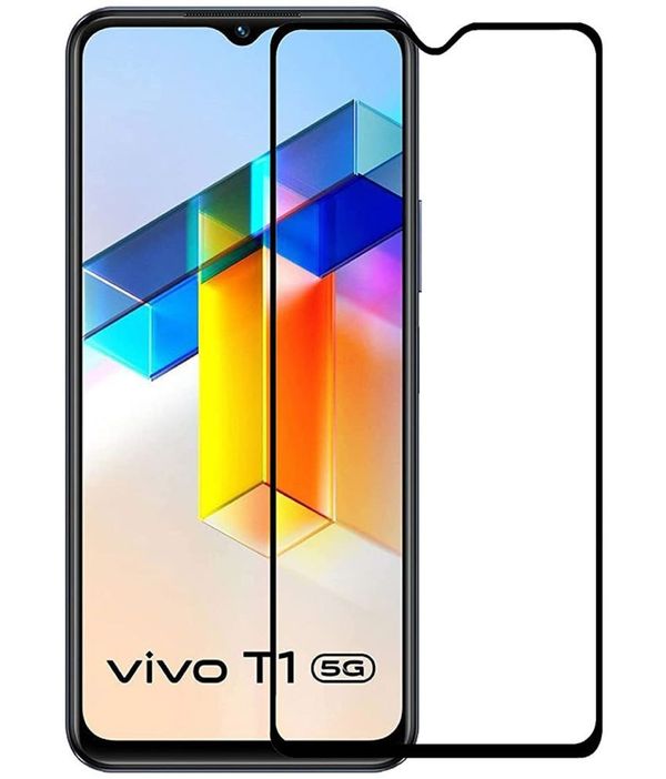 DSR Digital - Tempered Glass Compatible For Vivo T1 5G ( Pack of 1 ) ( maa tara market )