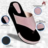 Altek - Pink Women's Slip On Heels ( MAA TARA MARKET ) - Size  - 3 , 4 , 5  ,6 , 7  ,8