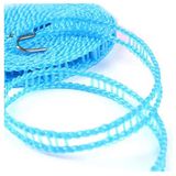 Mundal 5 Meters Windproof Anti-Slip Clothes Washing Line Drying Nylon Rope with Hooks ( maa tara market )