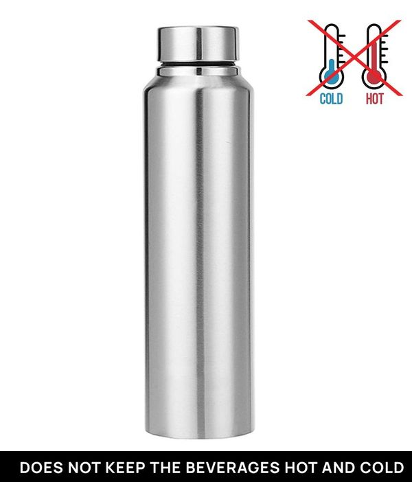 HOMETALES Stainless Steel Water Bottle, 950ml,Silver (1U) ( MAA TARA MARKET ) - SILVER