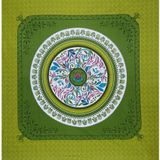 HOMETALES Cotton Floral Double Bedsheet with 2 Pillow Covers-Green ( MAA TARA MARKET ) - GREEN