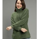 NUEVOSDAMAS Polyester Green Non Hooded Sweatshirt ( MAA TARA MARKET ) - S, M, L, XL, XXL, MULTI