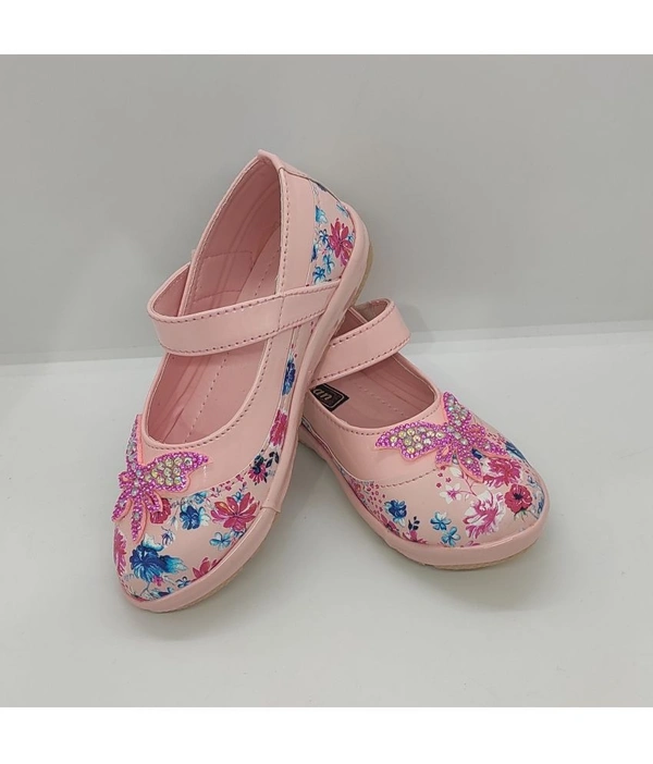 Very Stylish Comfortable Partywear Casual Kids Girls Bellies( maa tara market ) - Size 5.5 - 6 years 6 - 6.5 years 6.5 - 7 years 7 - 7.5 years 7.5 - 8 years 8 - 8.5 years 8.5 - 9 years 9 - 9.5 years, pink