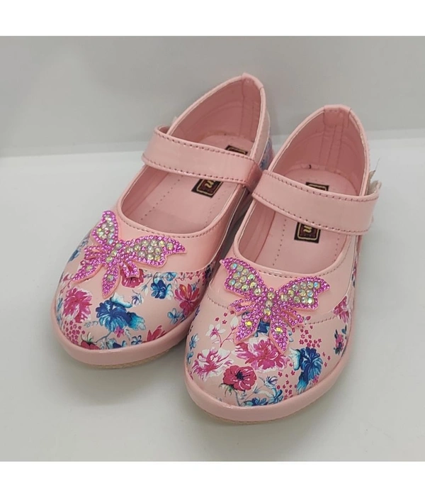 Very Stylish Comfortable Partywear Casual Kids Girls Bellies( maa tara market ) - Size 5.5 - 6 years 6 - 6.5 years 6.5 - 7 years 7 - 7.5 years 7.5 - 8 years 8 - 8.5 years 8.5 - 9 years 9 - 9.5 years, pink