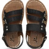 Kids Brown P-Toes Formal Sandal ( MAA TARA MARKET ) - Size -  29 EU 2.5 - 3 years 3.5 - 4 years  4.5 - 5 years, BLACK & BROWN