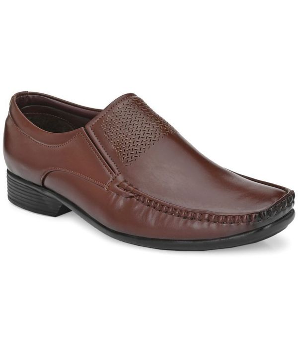 John Karsun - Brown Men's Slip On Formal Shoes (maaa tara market ) - size - 6, 8, 7, 9, 10, brown