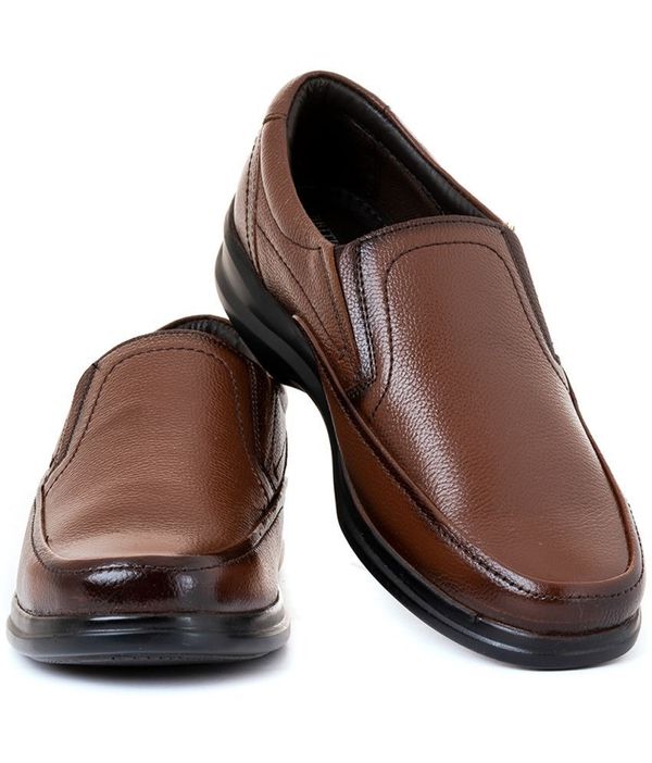 Khadim's - Brown Men's Slip On Formal Shoes ( maa tara market ) - size - 5, 6, 7, 8, 9, 10, 11, brown