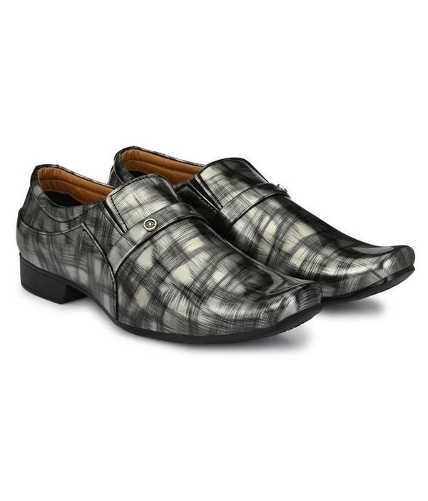 John Karsun - Black Men's Mocassin Formal Shoes ( maa tara market ) - size - 6, 7, 8, 9, 10, black