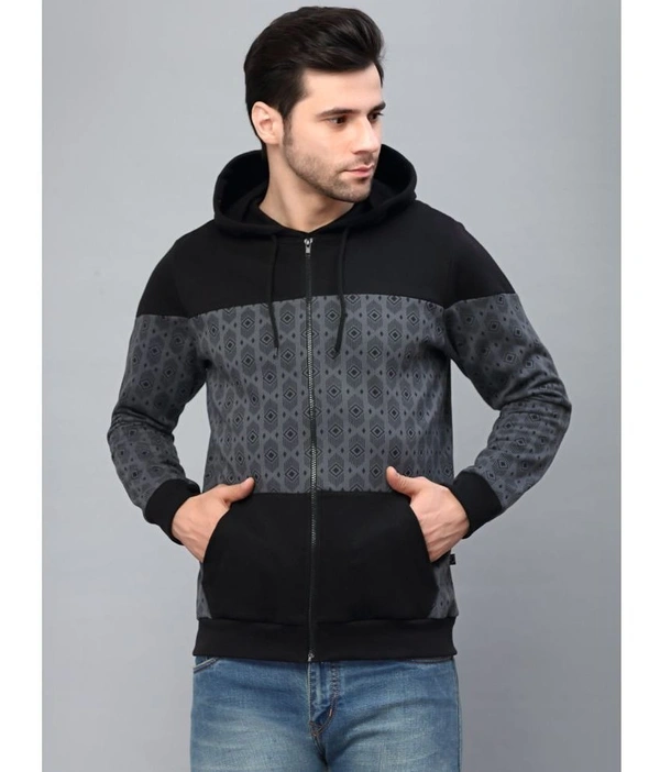 Rigo - Grey Fleece Regular Fit Men's Casual Jacket ( Pack of 1 ) ( ma tara market ) - Size - s ,  M,  L , XL,  2XL , 3XL, GREY
