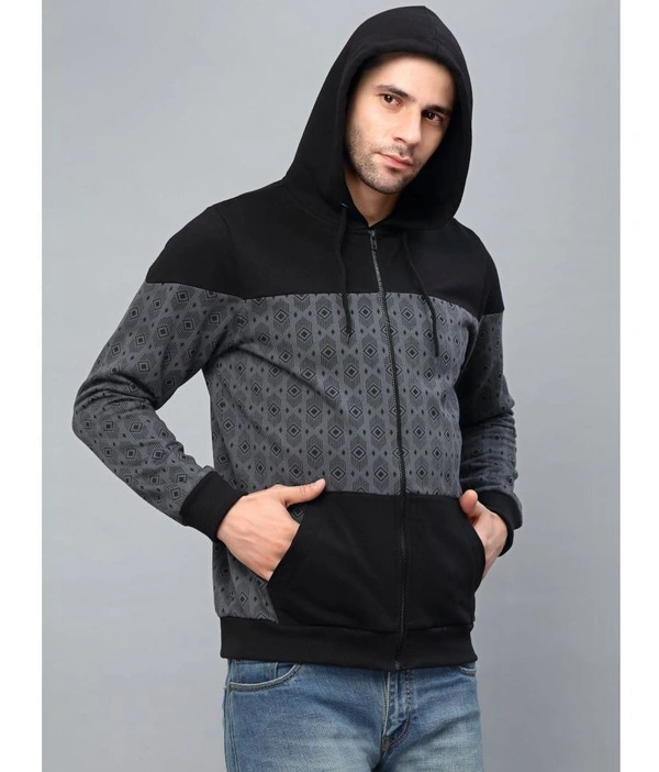 Rigo - Grey Fleece Regular Fit Men's Casual Jacket ( Pack of 1 ) ( ma tara market ) - Size - s ,  M,  L , XL,  2XL , 3XL, GREY