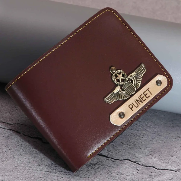 Personalized Men's Wallet  - Brown