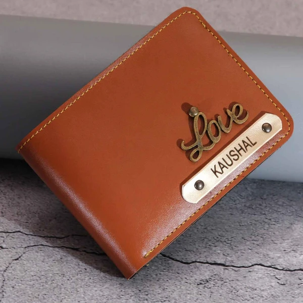 Personalized Men's Wallet  - Tan