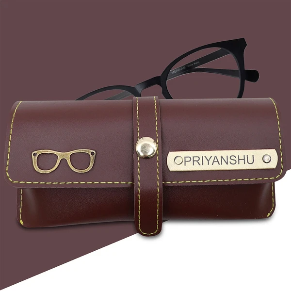 Personalized Brown Goggle Case  - Brown