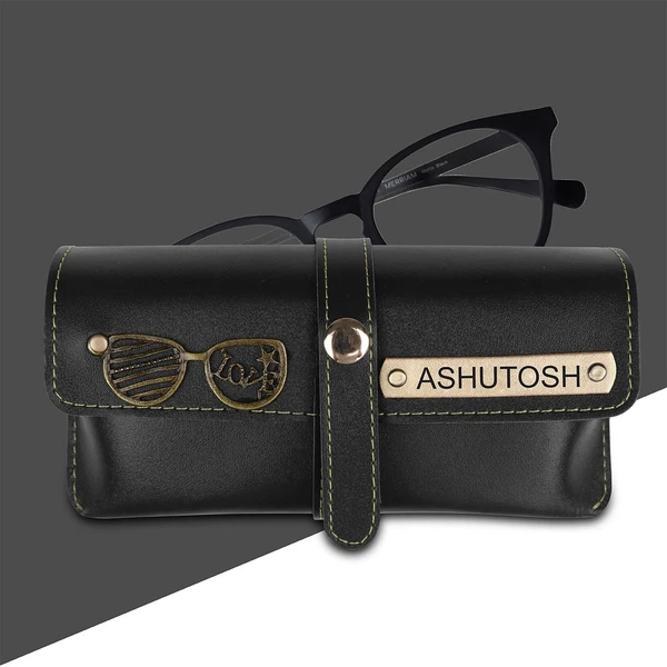 Personalized Brown Goggle Case  - Black