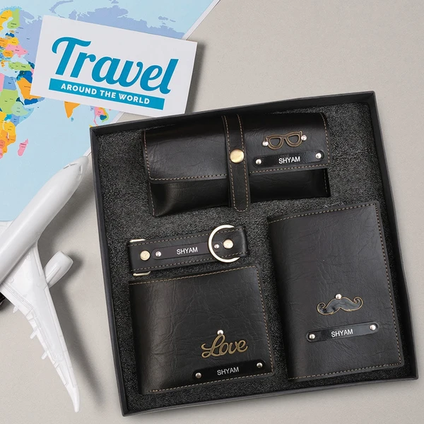 4 In 1 Travelling Gift Set For Him  - Black