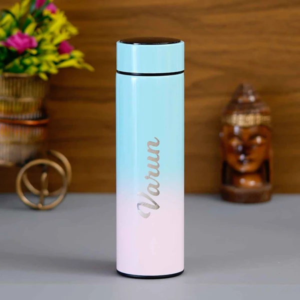 Personalized Temperature Bottle With Smart Display  - Pastel Shade
