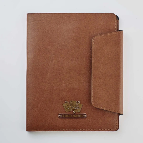 PERSONALIZED OFFICE FOLDER  - Brown