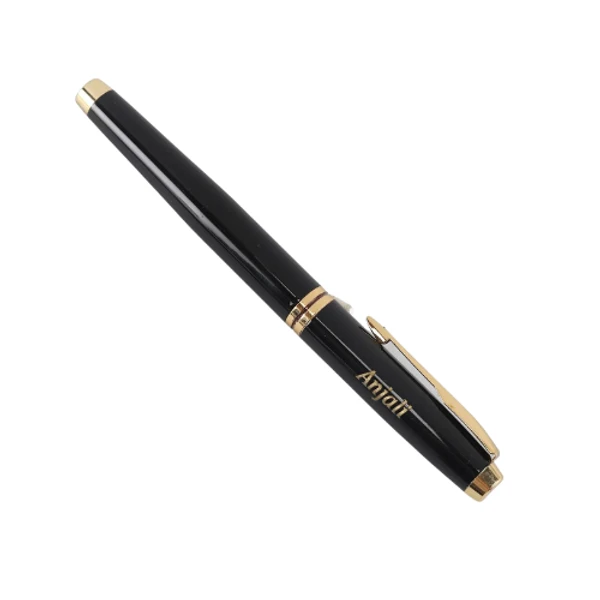 Premium Personalized Roller Pen - Black