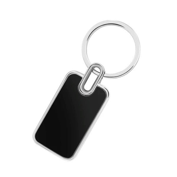 Personalized Keychain - Black, Rectangle