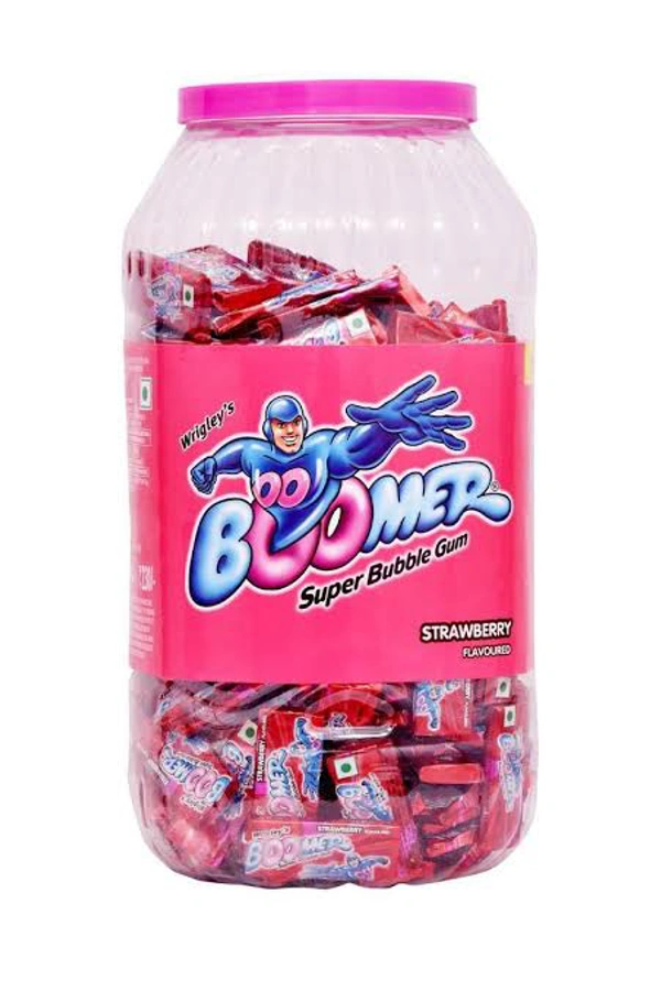 Boomer Bubble Gum - Strawberry Flavour - Wild Watermelon, 165 Pcs