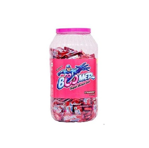 Boomer Bubble Gum - Strawberry Flavour - Wild Watermelon, 165 Pcs