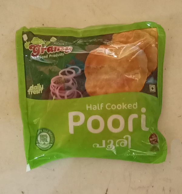 Gramy Foods Half Cooked Packet Poori / പാക്കറ്റ് പൂരി - 20 Pcs