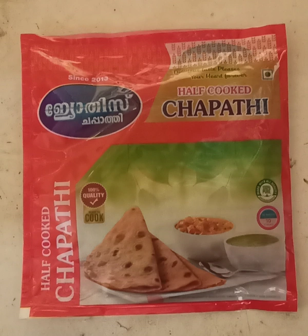 Jyothis Half Boiled Chappathi - 10 Pcs
