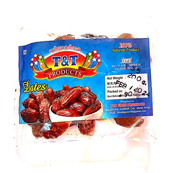 T & T Dates  - 200 gm