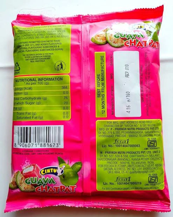 Cintu Guava Chatpat - 160 Pcs Pack