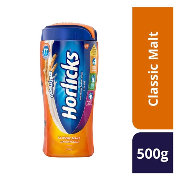 Horlicks Health & Nutrition Drink - Classic Malt, 500 g - 500 gm