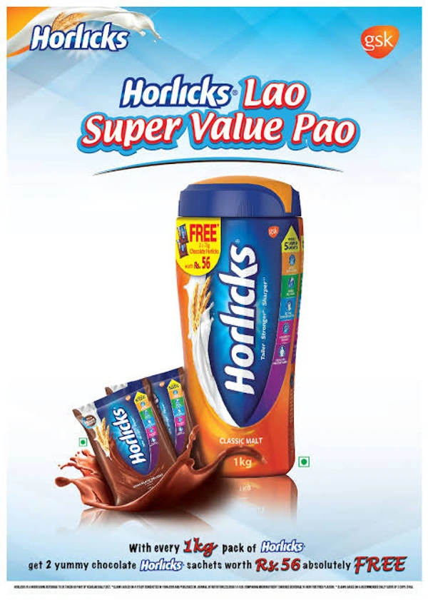 Horlicks Health & Nutrition Drink - Classic Malt, 500 g - 500 gm