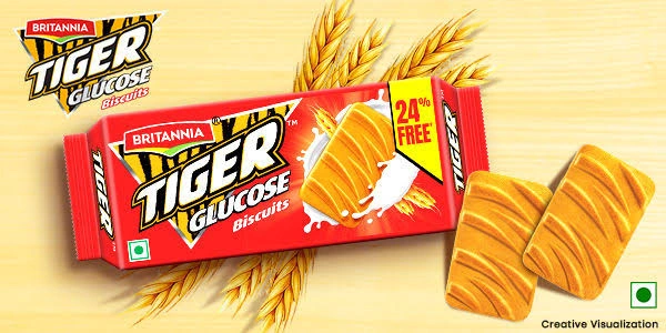 Britannia Tiger Glucose Biscuits - 213 gm